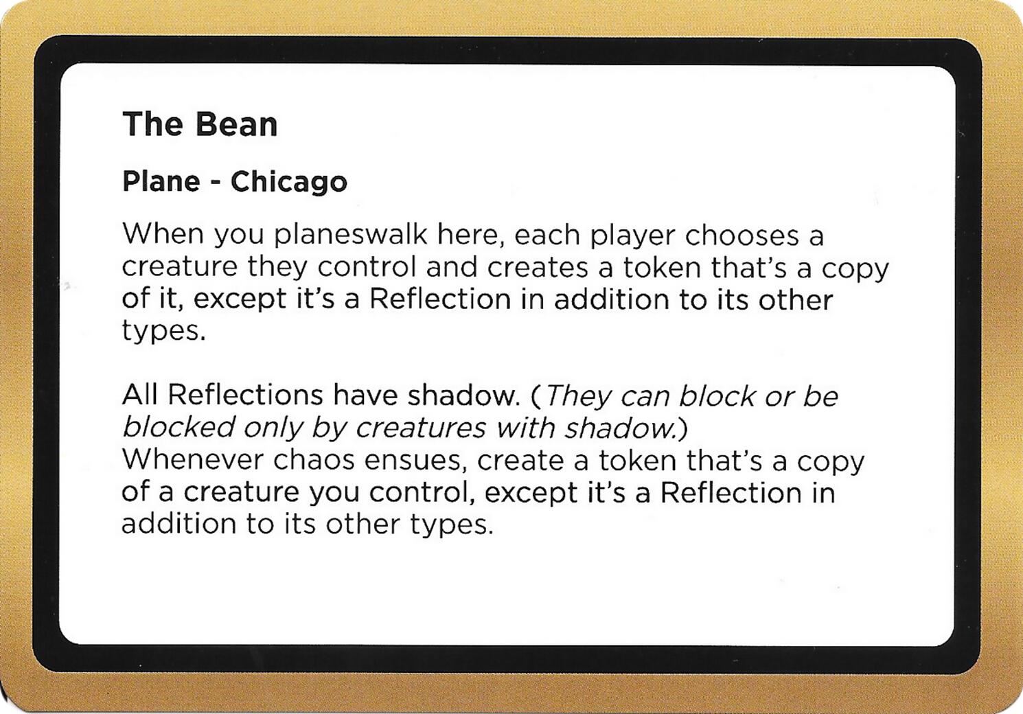 The Bean (Black Lotus Unknown Planechase) [Oversize Cards] | Anubis Games and Hobby