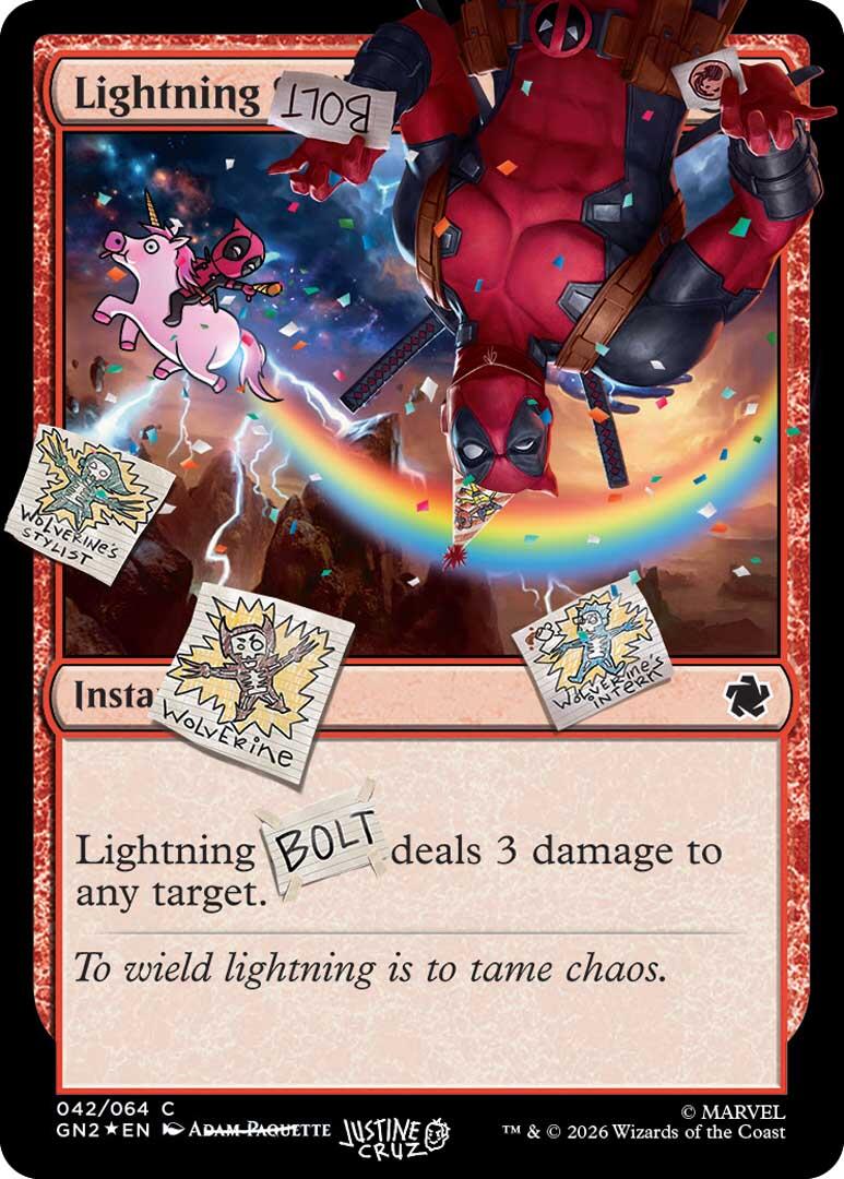Lightning Bolt (042) (Pool Party Foil) [Secret Lair Drop Series] | Anubis Games and Hobby