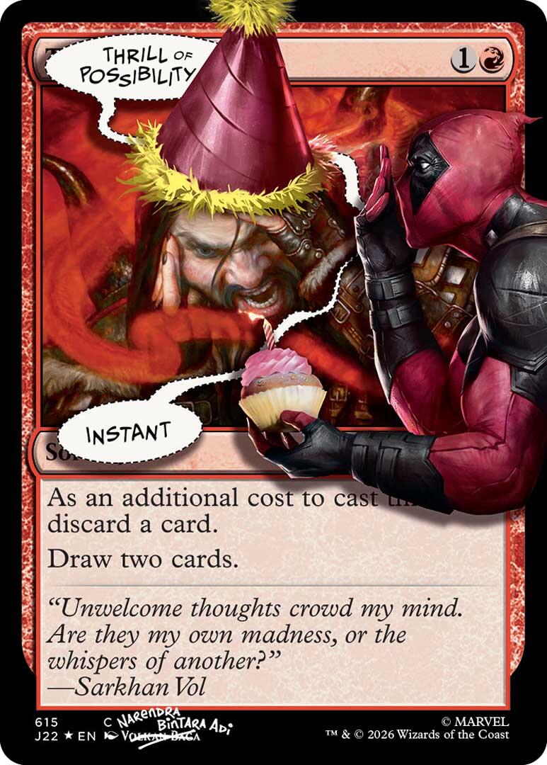 Thrill of Possibility (615) (Pool Party Foil) [Secret Lair Drop Series] | Anubis Games and Hobby