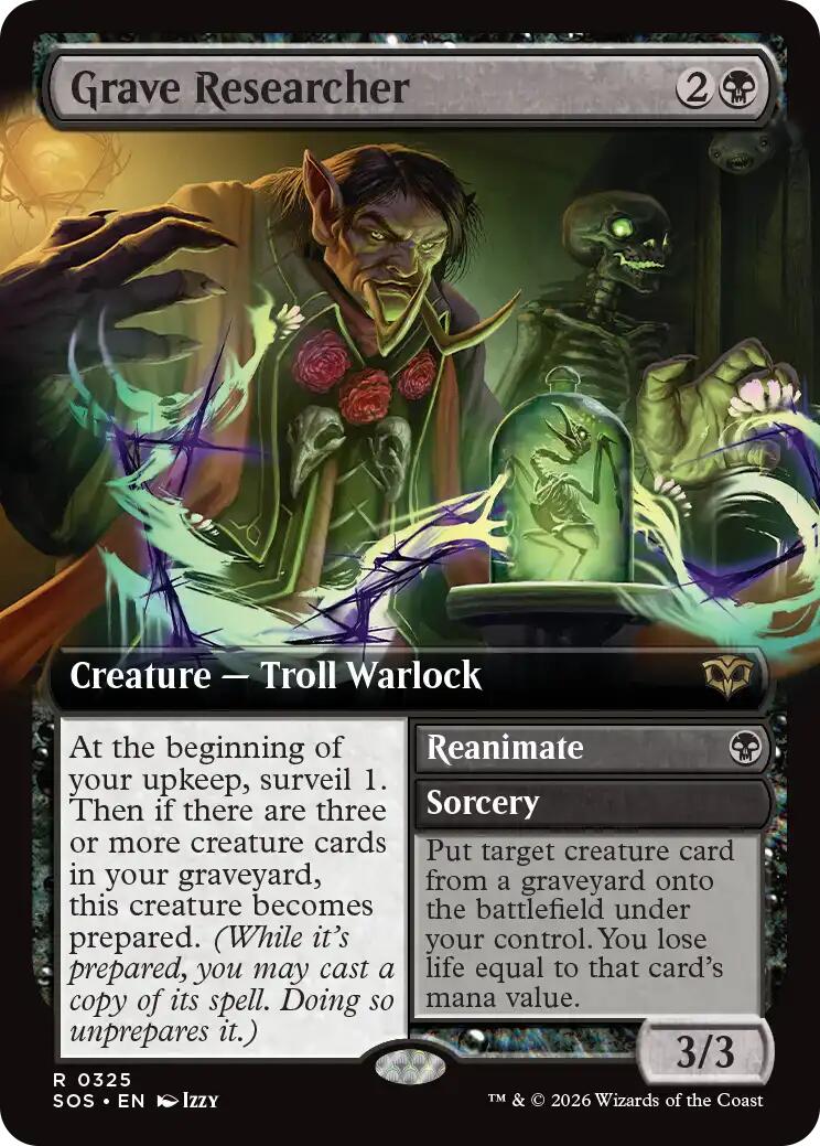 Grave Researcher (Extended Art) [Secrets of Strixhaven] | Anubis Games and Hobby