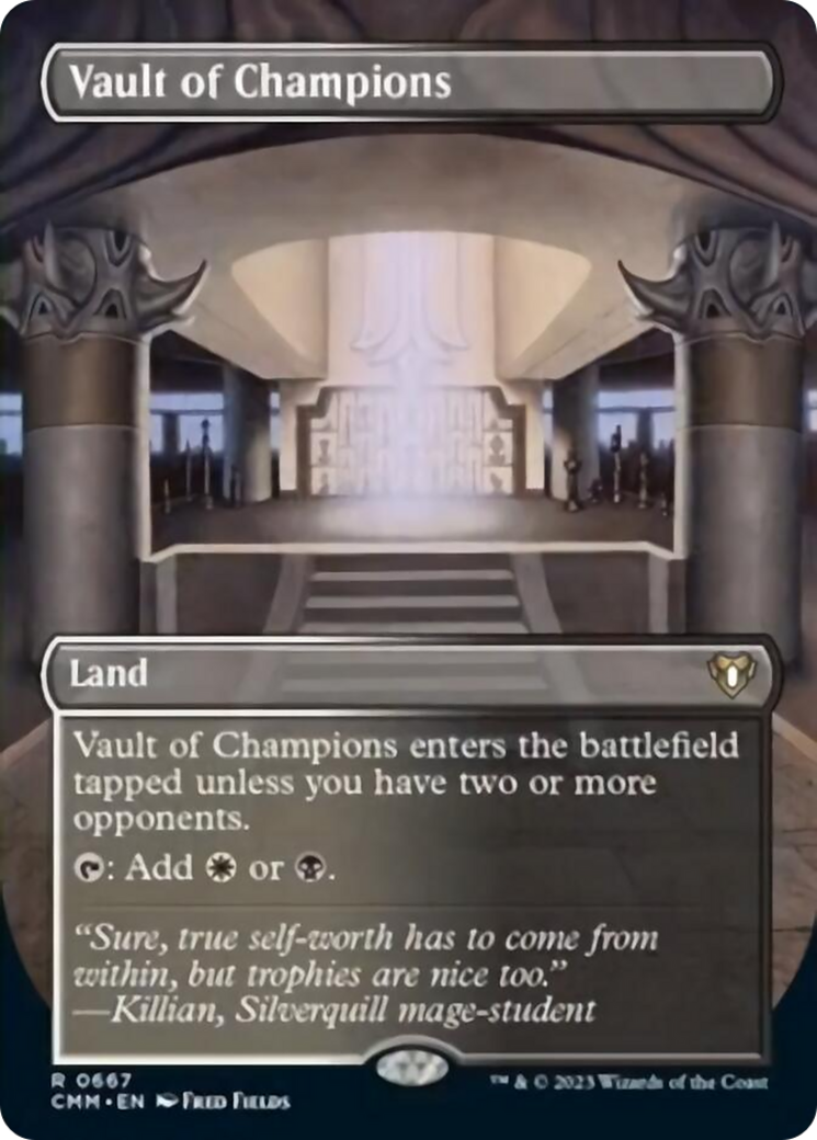 Vault of Champions (Borderless Alternate Art) [Commander Masters] | Anubis Games and Hobby