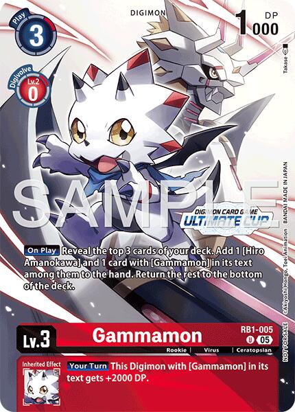 Gammamon [RB1-005] - RB1-005 (Ultimate Cup 26-27 Season 1 Top 16) [Resurgence Booster] | Anubis Games and Hobby