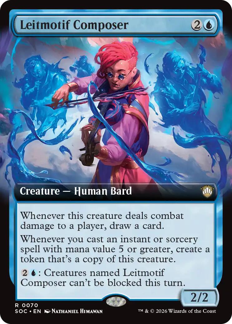 Leitmotif Composer (Extended Art) [Secrets of Strixhaven Commander] | Anubis Games and Hobby