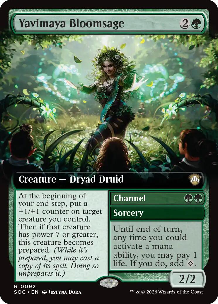 Yavimaya Bloomsage (Extended Art) [Secrets of Strixhaven Commander] | Anubis Games and Hobby