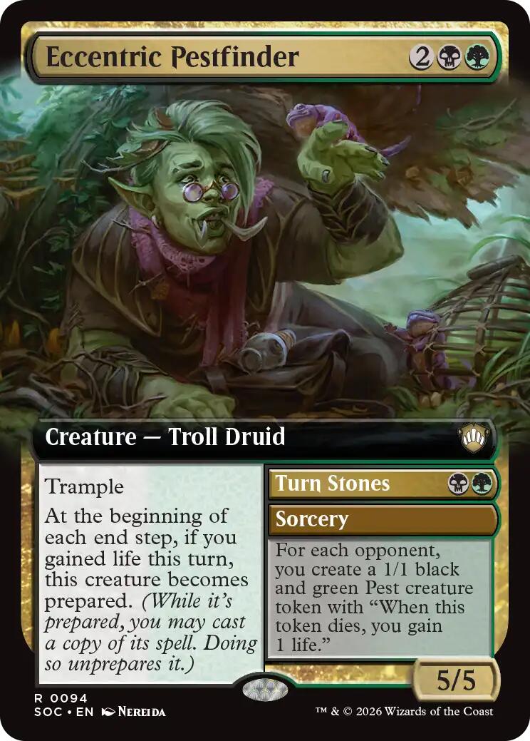 Eccentric Pestfinder (Extended Art) [Secrets of Strixhaven Commander] | Anubis Games and Hobby