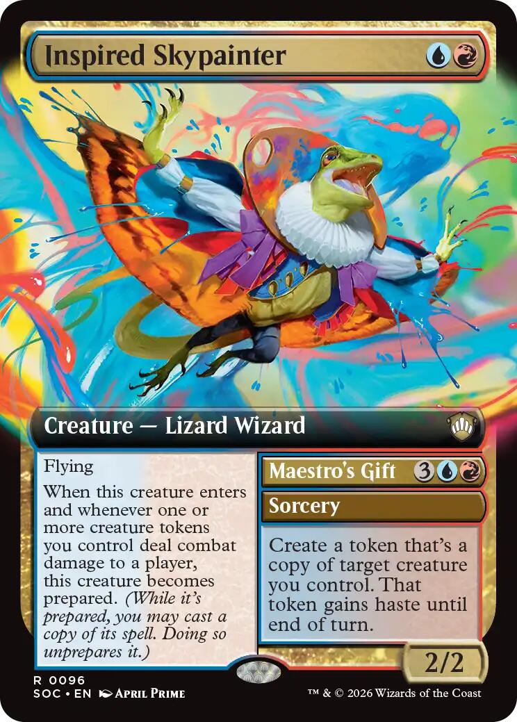 Inspired Skypainter (Extended Art) [Secrets of Strixhaven Commander] | Anubis Games and Hobby
