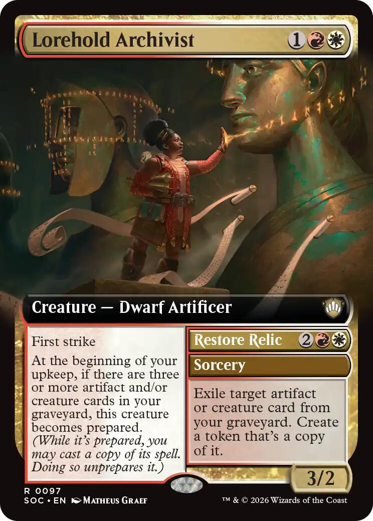Lorehold Archivist (Extended Art) [Secrets of Strixhaven Commander] | Anubis Games and Hobby
