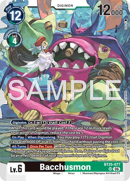 Bacchusmon [BT25-077] [Dual Revolution] | Anubis Games and Hobby