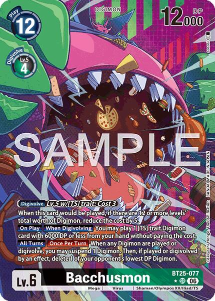 Bacchusmon [BT25-077] (Alternate Art) [Dual Revolution] | Anubis Games and Hobby