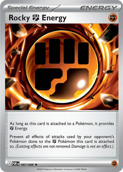 Rocky Fighting Energy (087/088) (Deck Exclusive) [Mega Evolution: Perfect Order] | Anubis Games and Hobby