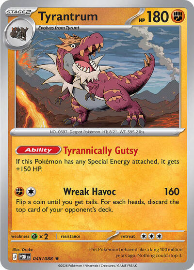 Tyrantrum (045/088) (Deck Exclusive) [Mega Evolution: Perfect Order] | Anubis Games and Hobby