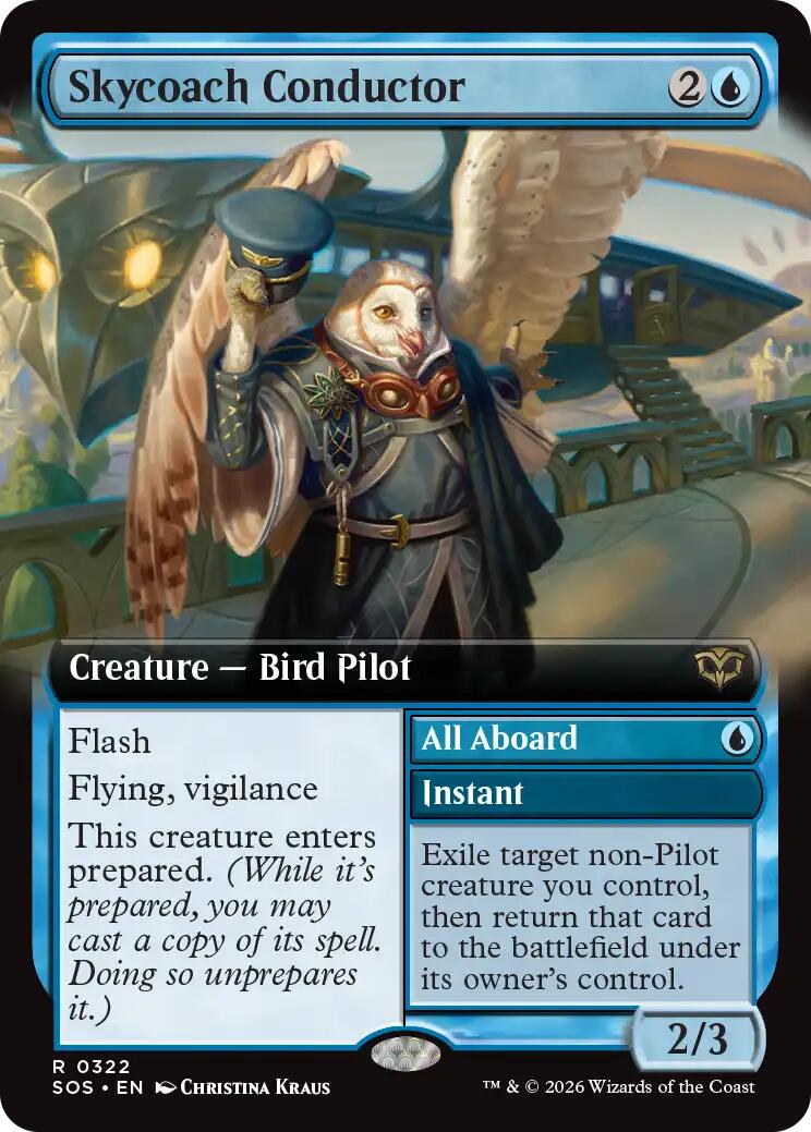 Skycoach Conductor (Extended Art) [Secrets of Strixhaven] | Anubis Games and Hobby