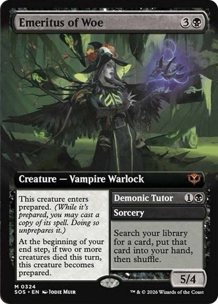 Emeritus of Woe (Extended Art) [Secrets of Strixhaven] | Anubis Games and Hobby