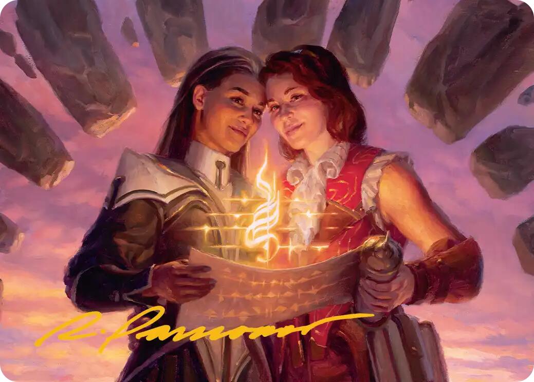 Joined Researchers Art Card (Gold-Stamped Signature) [Secrets of Strixhaven Art Series] | Anubis Games and Hobby
