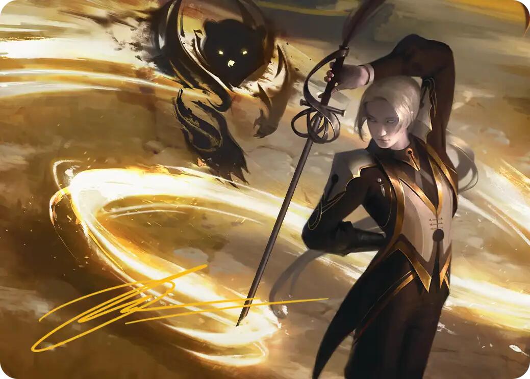 Rapier Wit Art Card (Gold-Stamped Signature) [Secrets of Strixhaven Art Series] | Anubis Games and Hobby