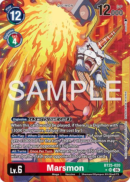 Marsmon [BT25-020] (Alternate Art) [Dual Revolution] | Anubis Games and Hobby