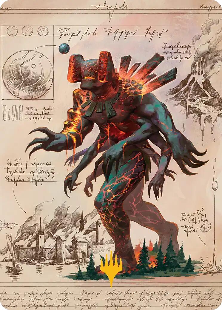 Magmablood Archaic Art Card (Gold-Stamped Planeswalker Symbol) [Secrets of Strixhaven Art Series] | Anubis Games and Hobby
