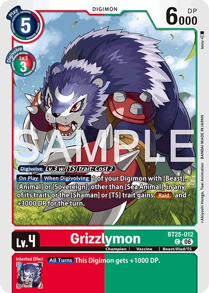 Grizzlymon [BT25-012] [Dual Revolution] | Anubis Games and Hobby