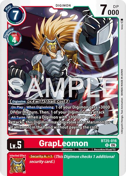 GrapLeomon [BT25-016] [Dual Revolution] | Anubis Games and Hobby