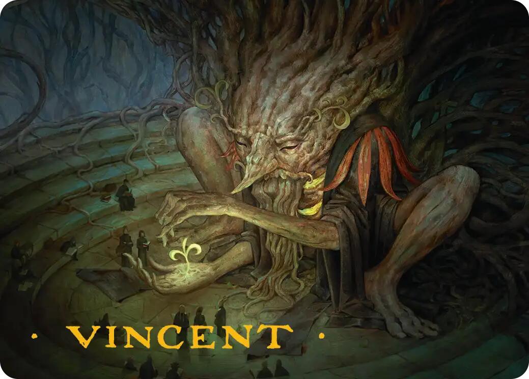 Old-Growth Educator Art Card (Gold-Stamped Signature) [Secrets of Strixhaven Art Series] | Anubis Games and Hobby
