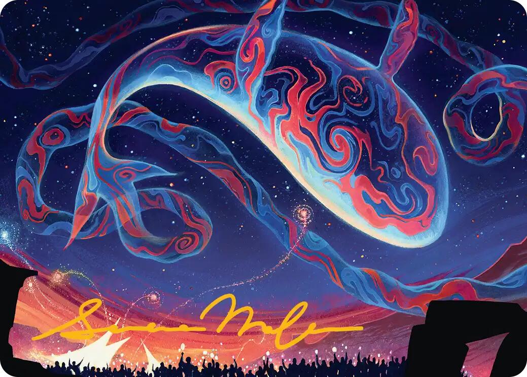 Spectacular Skywhale Art Card (Gold-Stamped Signature) [Secrets of Strixhaven Art Series] | Anubis Games and Hobby