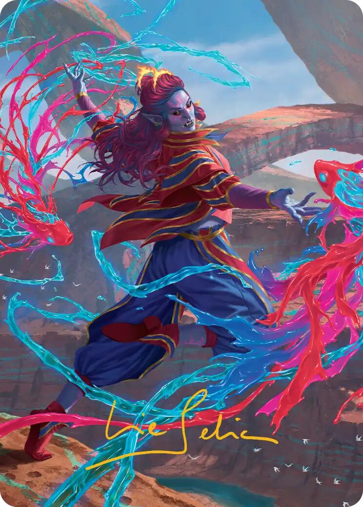 Rootha, Mastering the Moment Art Card (Gold-Stamped Signature) [Secrets of Strixhaven Art Series] | Anubis Games and Hobby