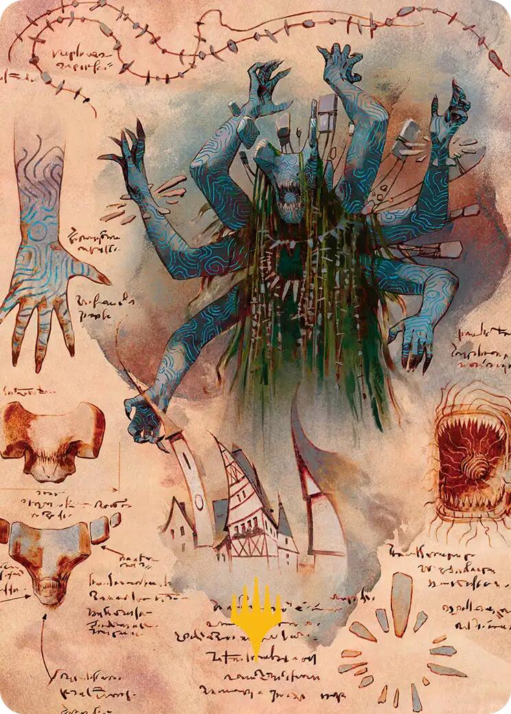 The Dawning Archaic Art Card (Gold-Stamped Planeswalker Symbol) [Secrets of Strixhaven Art Series] | Anubis Games and Hobby
