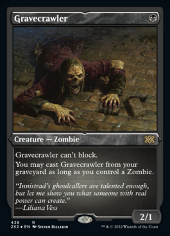 Gravecrawler (Foil Etched) [Double Masters 2022] | Anubis Games and Hobby