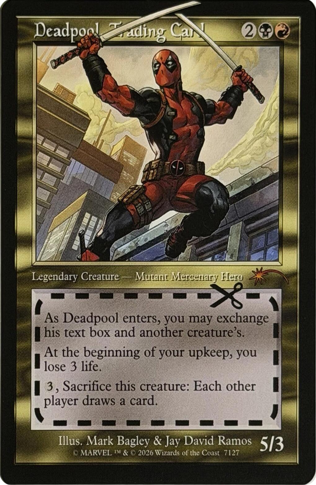Deadpool, Trading Card (7127) [Secret Lair Drop Series] | Anubis Games and Hobby