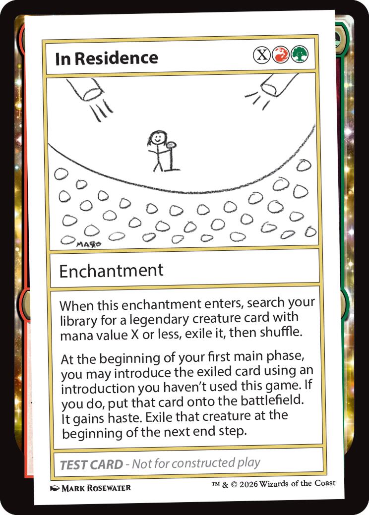 In Residence [Mystery Booster Playtest Cards] | Anubis Games and Hobby