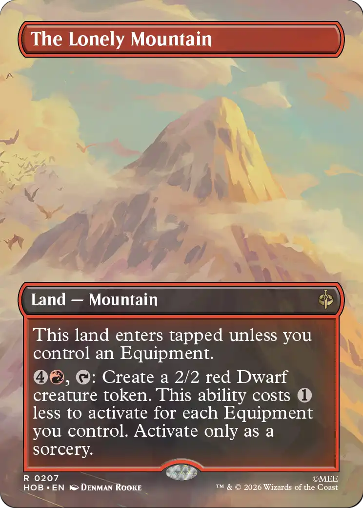 The Lonely Mountain (Borderless) (0207) [The Hobbit] | Anubis Games and Hobby