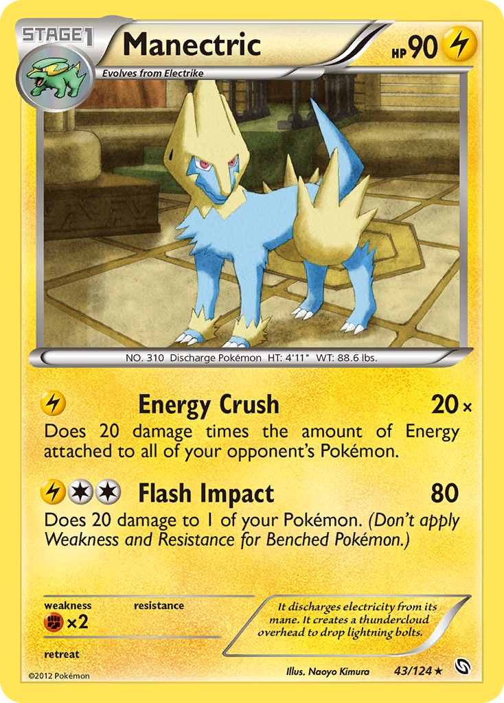 Manectric (43/124) [Black & White: Dragons Exalted] | Anubis Games and Hobby