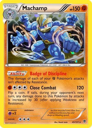 Machamp (49/101) (Cosmos Holo) [Black & White: Plasma Blast] | Anubis Games and Hobby