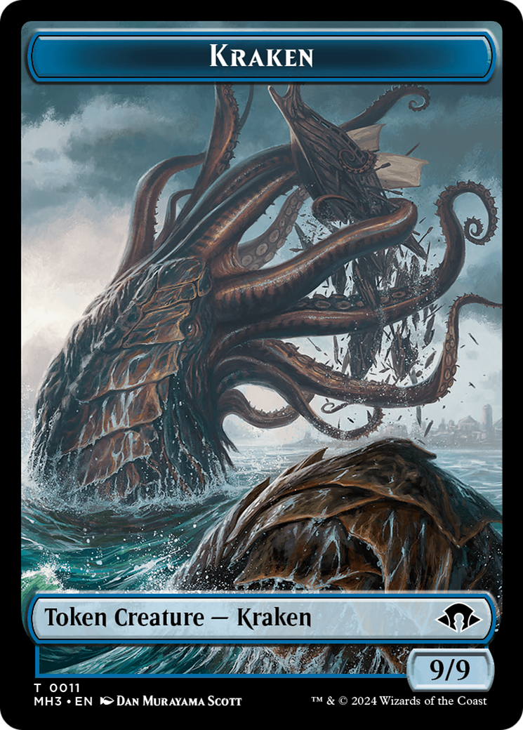 Kraken // Energy Reserve Double-Sided Token [Modern Horizons 3 Tokens] | Anubis Games and Hobby