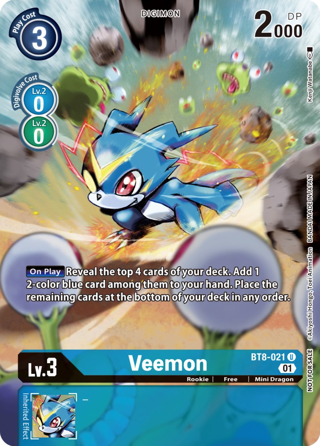 Veemon [BT8-021] (Dimensional Phase Pre-Release Pack) [New Awakening Promos] | Anubis Games and Hobby