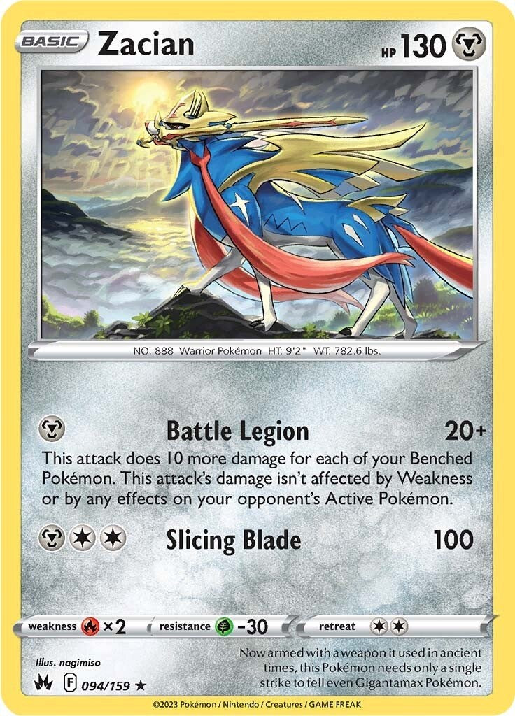 Zacian (094/159) [Sword & Shield: Crown Zenith] | Anubis Games and Hobby
