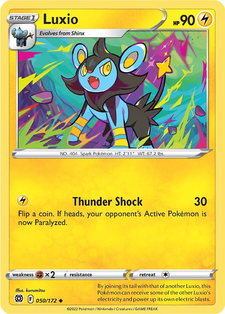 Luxio (050/172) [Sword & Shield: Brilliant Stars] | Anubis Games and Hobby