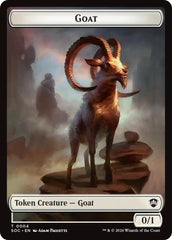 Goat // Fungus Beast Double-Sided Token [Secrets of Strixhaven Commander Tokens] | Anubis Games and Hobby