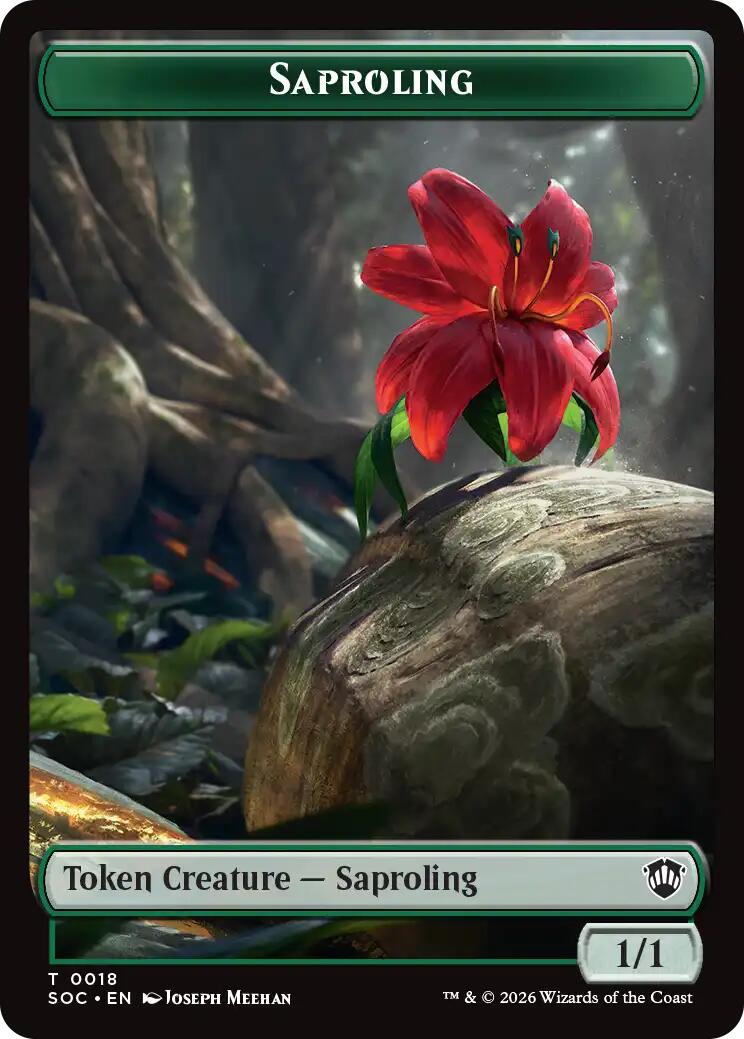 Saproling // Pest (0023) Double-Sided Token [Secrets of Strixhaven Commander Tokens] | Anubis Games and Hobby