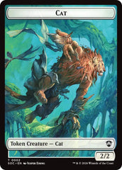 Cat // Inkling (0022) Double-Sided Token [Secrets of Strixhaven Commander Tokens] | Anubis Games and Hobby