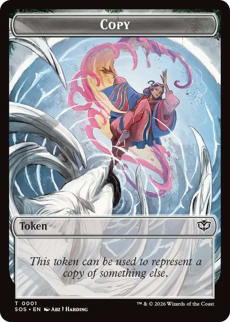 Contract // Copy Double-Sided Token [Secrets of Strixhaven Commander Tokens] | Anubis Games and Hobby
