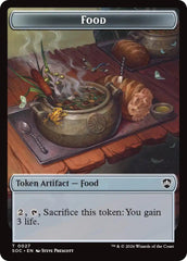 Food // Frog Lizard Double-Sided Token [Secrets of Strixhaven Commander Tokens] | Anubis Games and Hobby