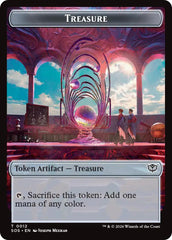 Elemental (0020) // Treasure Double-Sided Token [Secrets of Strixhaven Commander Tokens] | Anubis Games and Hobby