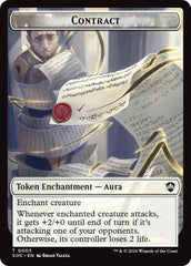 Contract // Pegasus Double-Sided Token [Secrets of Strixhaven Commander Tokens] | Anubis Games and Hobby