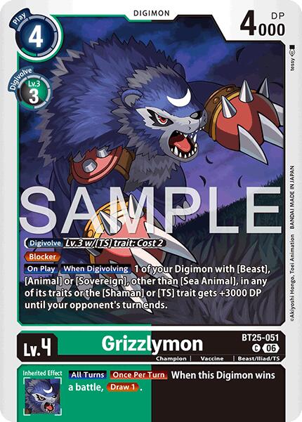 Grizzlymon [BT25-051] - BT25-051 [Dual Revolution] | Anubis Games and Hobby