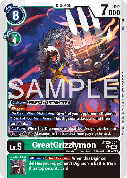 GreatGrizzlymon [BT25-054] [Dual Revolution] | Anubis Games and Hobby