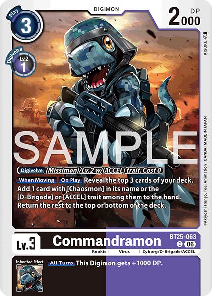 Commandramon [BT25-063] [Dual Revolution] | Anubis Games and Hobby