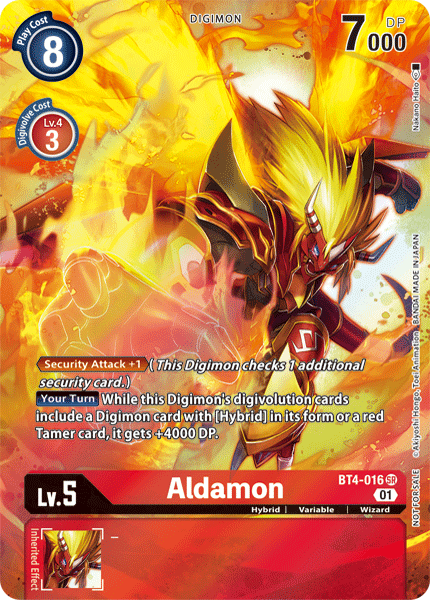 Aldamon [BT4-016] (1-Year Anniversary Box Topper) [Promotional Cards] | Anubis Games and Hobby