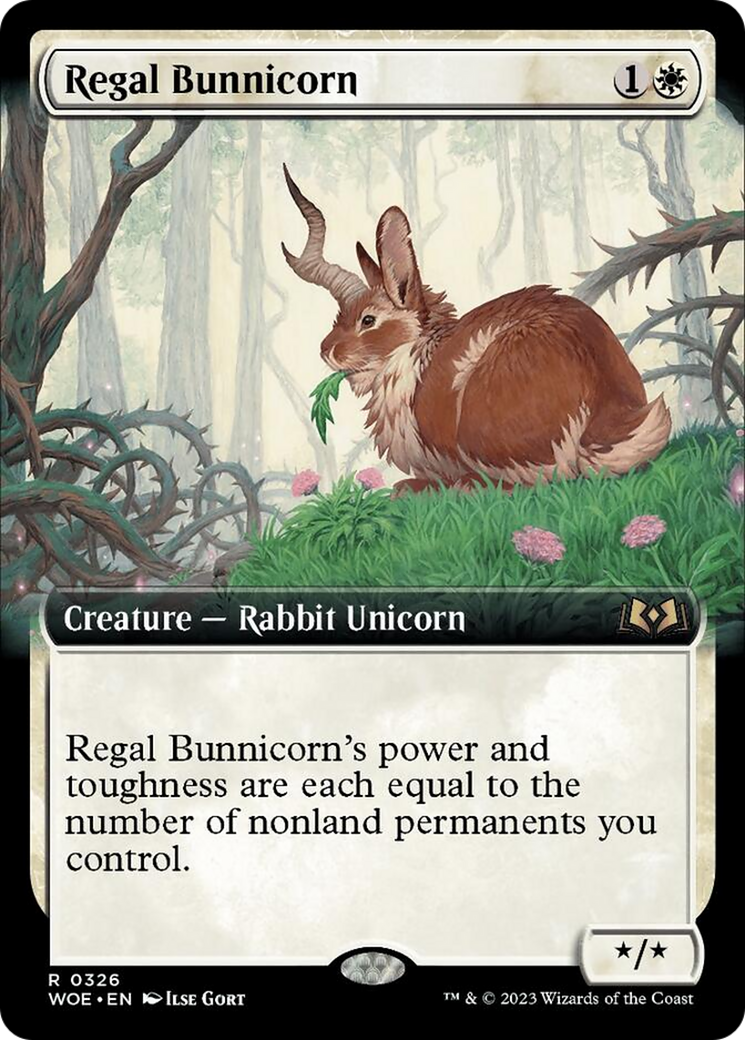 Regal Bunnicorn (Extended Art) [Wilds of Eldraine] | Anubis Games and Hobby