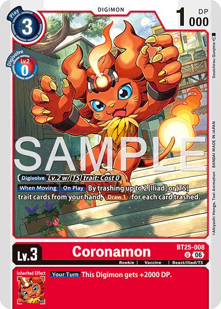 Coronamon [BT25-008] [Dual Revolution] | Anubis Games and Hobby